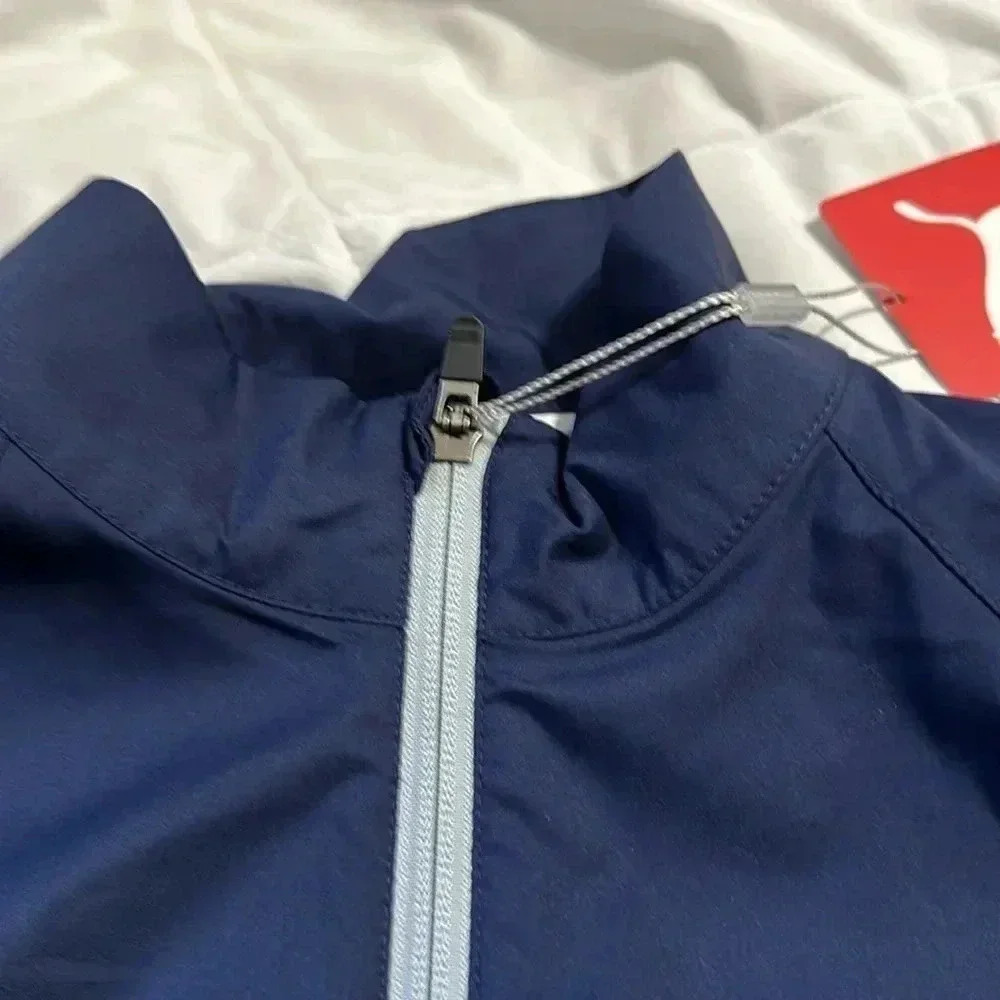 Puma full zip blue wind jacket UV resistant size medium NWT - Picture 2 of 8